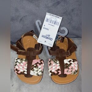 OshKosh B'gosh Toddler Sandals - Brown, Pink, White, Gold